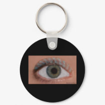 Blue Bee Eye KeyChain