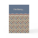 Blue Beige and Burgundy Bullseyes Sorry Cards