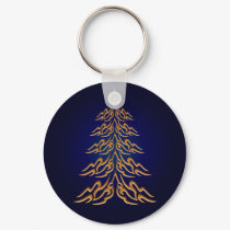 Blue Bell  Christmas Tree Key Chain keychains
