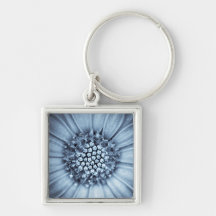 Blue Bell Tunicate Centered with Selenium Filter Keychain
