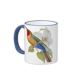 Blue Bellied Bee Eater and Empress of India Mug mug