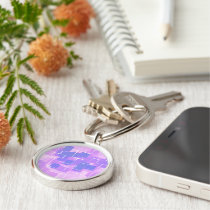 "Blue Berry" Geometric Art keychains by RLMdesignes "Blue Berry" Geometric Art keychains
