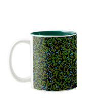 Blue Berry Vine Mug by twopurringcats Blue Berry Vine Mug