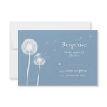 Blue Best Wishes! RSVP Personalized Invitations