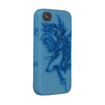 Blue Beta Fish Tough Iphone 4 Case