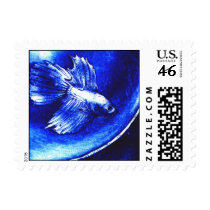 Blue Betta Stamp