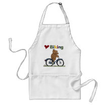 Blue Bicycle I Love Biking Tshirts and Gifts Aprons
