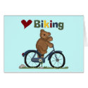 Blue Bicycle I Love Biking Tshirts and Gifts cards by toddlersplace Blue Bicycle I Love Biking Tshirts and Gifts cards