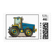 Blue Big Tractor Stamps