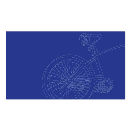 Blue Bike - Business Business Card (back side)