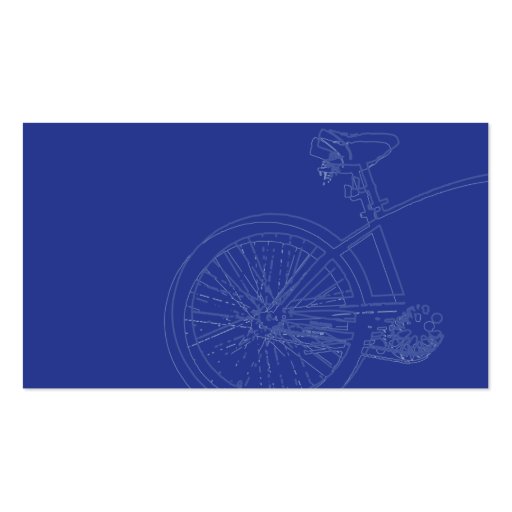 Blue Bike - Business Business Card Templates (back side)