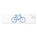 blue bike icon bicycle cylce bumper stickers