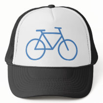 blue bike icon bicycle cylce hats