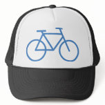 blue bike icon bicycle cylce hat