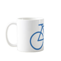 blue bike icon bicycle cylce coffee mugs