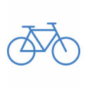 blue bike icon bicycle cylce t-shirts