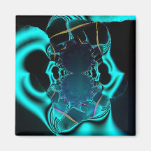 Blue Bikini Babe Refrigerator Magnets
