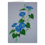 Blue Bindweed Greeting Card