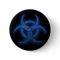 Blue Biohazard buttons