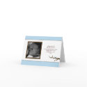 Blue Bird Baby Announcement Card