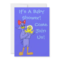Blue Bird Baby Shower Invitation by anwarart Blue Bird Baby Shower Invitation