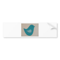 blue bird bumper sticker