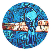 Blue bird jungle stickers by jshamburgerstudio Blue bird jungle stickers