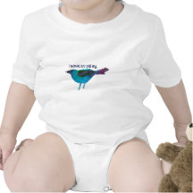 Blue Bird Mixed Media Collage Tees