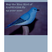Blue Bird of Happiness t-shirts