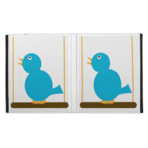 Blue Bird on a Perch Caseable Case iPad Folio Cases