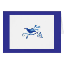 BLUE BIRD ON WHITE cards