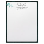 Blue Bird on Wood Grain Letterhead