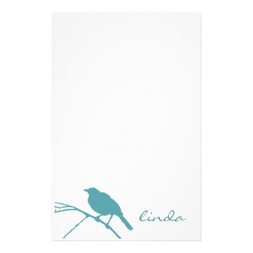 Blue Bird Stationery - Personalize