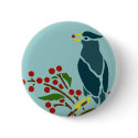 Blue Bird with Berries buttons by litabug Blue Bird with Berries buttons
