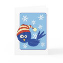 Blue bird with snowflakes cards by JellyRollDesigns Blue bird with snowflakes cards