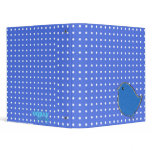 Blue Bird with White Polka-dots binders