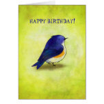 Blue Birdie Greeting Card(customizable)