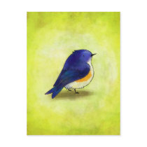 Blue Birdie Postcard by ATELIER302 Blue Birdie Postcard