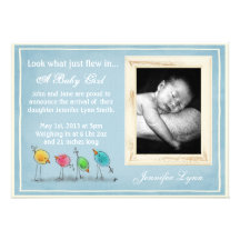 Blue Birdies Baby Announcement