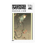 Blue Birds at Night by Seitei Watanabe 1851- 1918 Postage