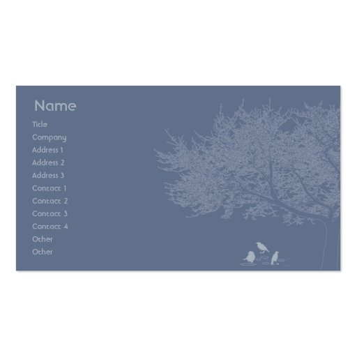 Blue Birds - Business Business Card Templates