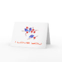 Blue birds -  I love you cards