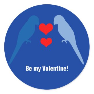 Blue Birds in Love Sticker sticker