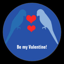Blue Birds in Love Sticker stickers