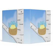 Blue Birds in Nest Binder