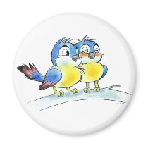 Blue birds magnet by jsoh Blue birds magnet