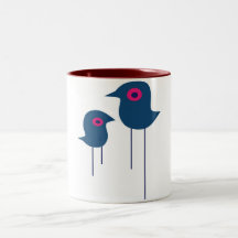 Blue Birds Mugs