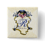 Blue Birds of Happiness buttons