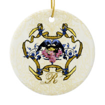 Blue Birds of Happiness Christmas Ornament