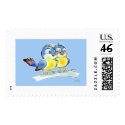 Blue birds postage